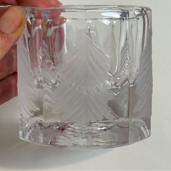 Studio Nova Clear Glass Christmas Tree Votive Candle Holder - Picture 2 of 6